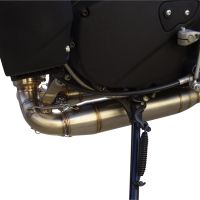 GPR exhaust compatible with  Buell Xb 12 2003-2007, Deeptone Inox, Dual Homologated legal slip-on exhaust including removable db killers and link pipes 