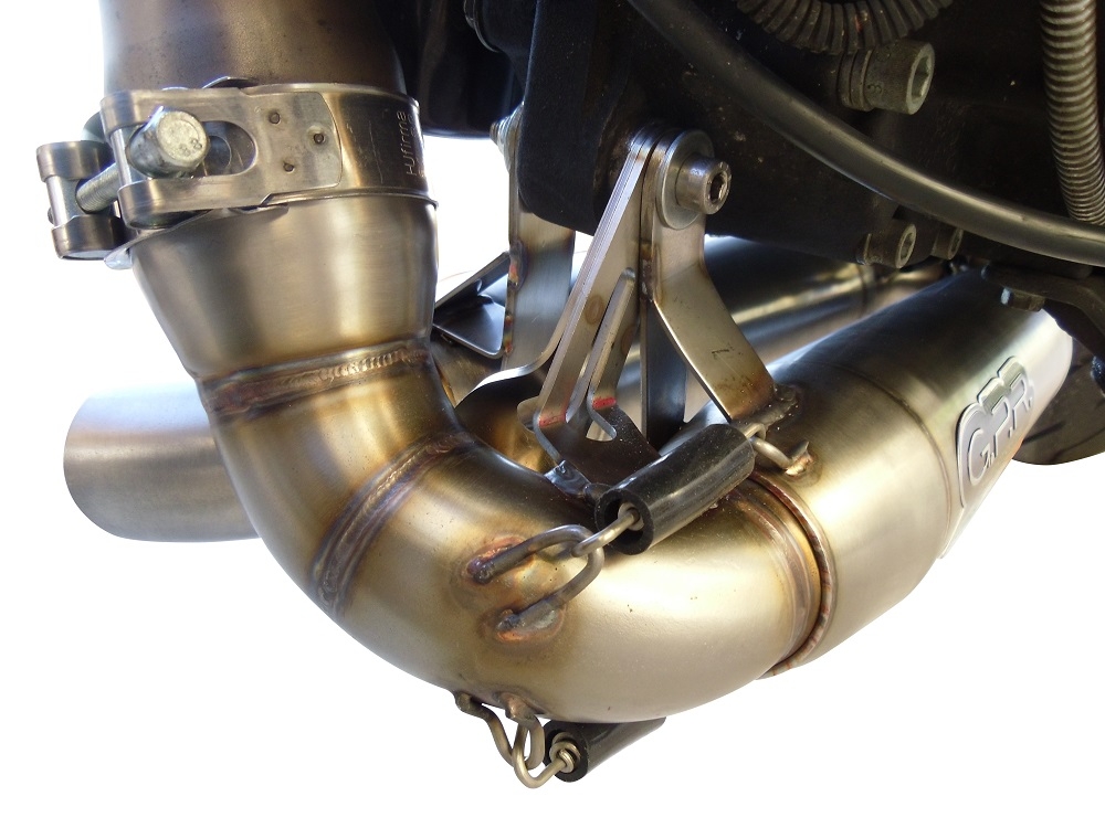 GPR exhaust compatible with  Buell Xb 12 2003-2007, Deeptone Inox, Dual Homologated legal slip-on exhaust including removable db killers and link pipes 