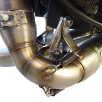 GPR exhaust compatible with  Buell Xb 12 2003-2007, Deeptone Inox, Dual Homologated legal slip-on exhaust including removable db killers and link pipes 