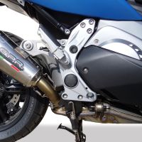 GPR exhaust compatible with  Bmw C 600 Sport 2012-2016, Gpe Ann. titanium, Homologated legal slip-on exhaust including removable db killer and link pipe 