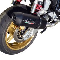 GPR exhaust compatible with  Honda Cb 1300 2003-2012, Furore Nero, Homologated legal slip-on exhaust including removable db killer and link pipe 