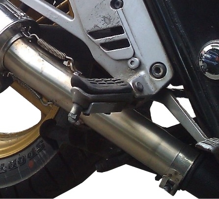 GPR exhaust compatible with  Honda Cb 500 - S 1993-2005, Satinox , Homologated legal slip-on exhaust including removable db killer and link pipe 