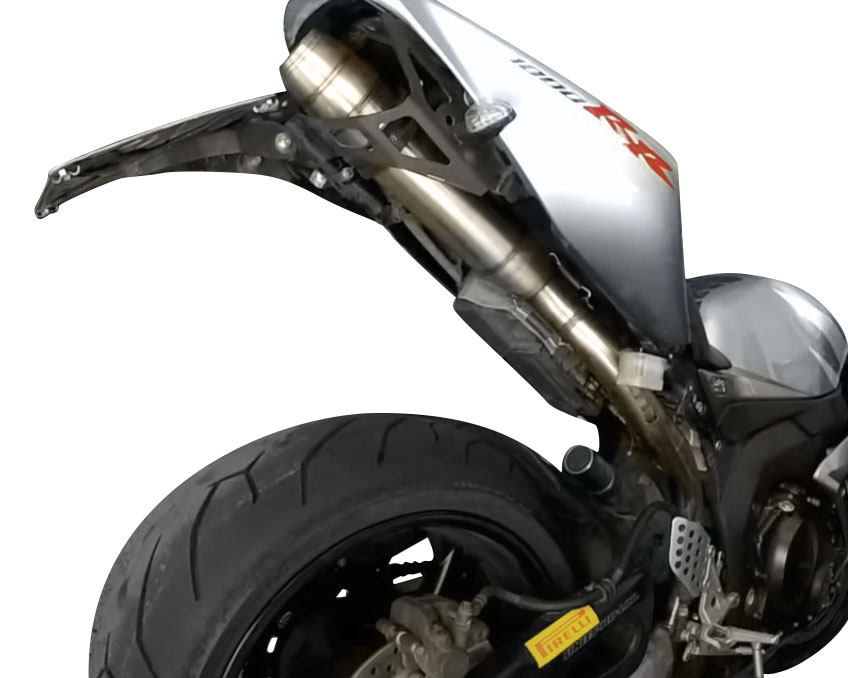 GPR exhaust compatible with  Honda Cbr 1000 Rr 2004-2007, Deeptone Inox, Homologated legal slip-on exhaust including removable db killer and link pipe 