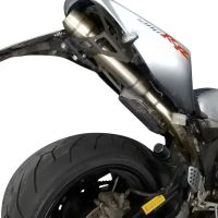 GPR exhaust compatible with  Honda Cbr 1000 Rr 2004-2007, Deeptone Inox, Homologated legal slip-on exhaust including removable db killer and link pipe 