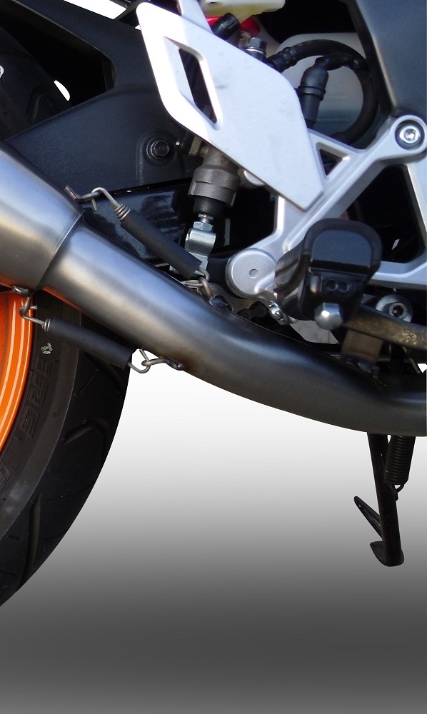 GPR exhaust compatible with  Honda Cbr 125 R 2011-2016, Gpe Ann. titanium, full system exhaust legal for UK and non-EU countries including removable db killer 