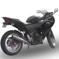 GPR exhaust compatible with  Honda Cbr 250 R 2010-2014, Deeptone Inox, Homologated legal slip-on exhaust including removable db killer and link pipe 