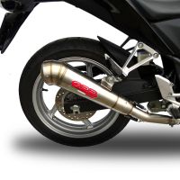 GPR exhaust compatible with  Honda Cbr 250 R 2010-2014, Powercone Evo, Homologated legal slip-on exhaust including removable db killer, link pipe and catalyst 