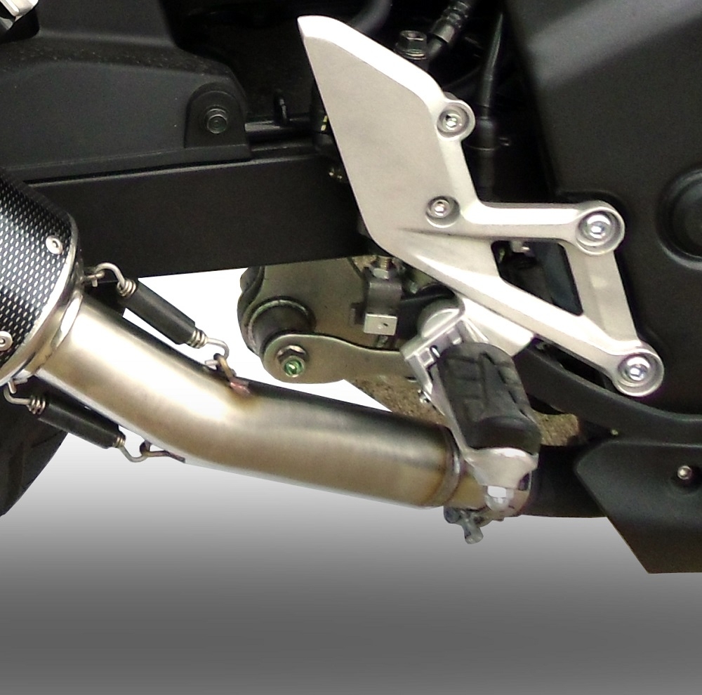 GPR exhaust compatible with  Honda Cbr 250 R 2010-2014, M3 Inox , Homologated legal slip-on exhaust including removable db killer, link pipe and catalyst 