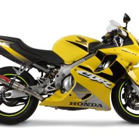 GPR exhaust compatible with  Honda Cbr 600 F - Sport  2001-2007, Deeptone Inox, Homologated legal slip-on exhaust including removable db killer, link pipe and catalyst 