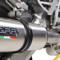 GPR exhaust compatible with  Honda Cbr 600 F - Sport  2001-2007, Satinox , Homologated legal slip-on exhaust including removable db killer and link pipe 