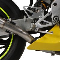 GPR exhaust compatible with  Honda Cbr 600 F - Sport  2001-2007, Satinox , Homologated legal slip-on exhaust including removable db killer and link pipe 