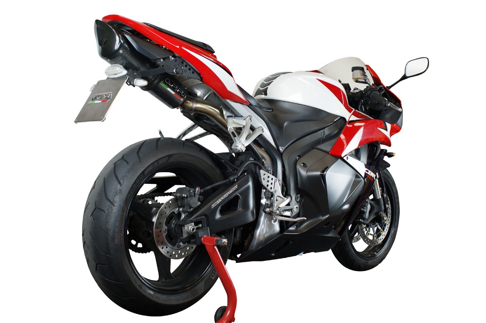 GPR exhaust compatible with  Honda Cbr 600 Rr  2003-2004, Tiburon Poppy, Homologated legal slip-on exhaust including removable db killer, link pipe and catalyst 