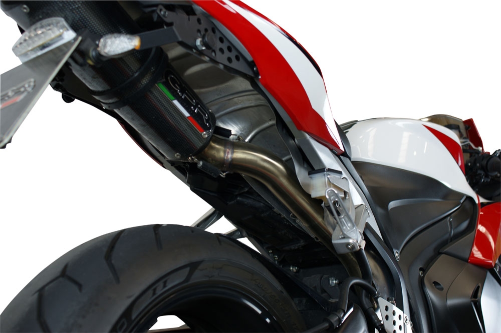 GPR exhaust compatible with  Honda Cbr 600 Rr  2005-2006, Tiburon Poppy, Homologated legal full system exhaust, including removable db killer and catalyst 