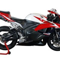 GPR exhaust compatible with  Honda Cbr 600 Rr  2003-2004, Tiburon Poppy, Homologated legal slip-on exhaust including removable db killer, link pipe and catalyst 