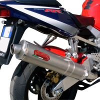 GPR exhaust compatible with  Honda Cbr 900 Rr 2000-2003, Inox Tondo, Homologated legal bolt-on silencer including removable db killer 