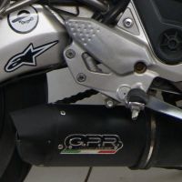 GPR exhaust compatible with  Cf Moto Nk 650 2012-2016, Furore Poppy, Homologated legal slip-on exhaust including removable db killer and link pipe 