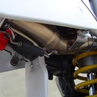 GPR exhaust compatible with  Honda Crf 250 R  2003-2005, Albus Ceramic, Homologated legal slip-on exhaust including removable db killer and link pipe 