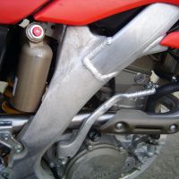 GPR exhaust compatible with  Honda Crf 250 R  2006-2009, Albus Ceramic, Homologated legal full system exhaust, including removable db killer 