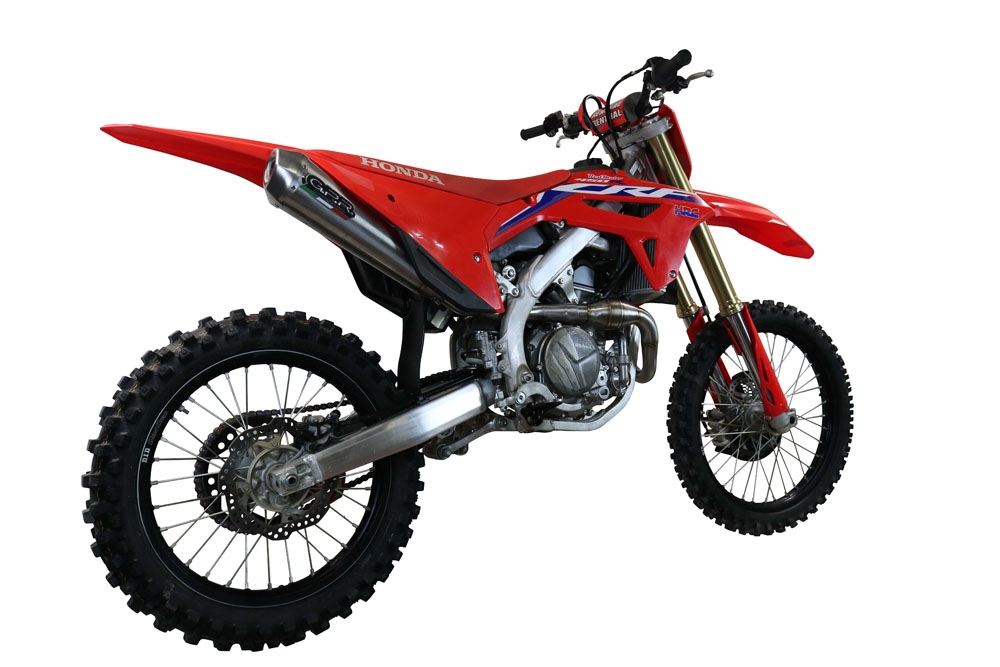 GPR exhaust compatible with  Honda Crf 450 R-RX 2021-2024, Pentacross FULL Titanium, Racing full system exhaust, including removable db killer/spark arrestor 