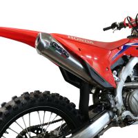 GPR exhaust compatible with  Honda Crf 450 R-RX 2021-2024, Pentacross FULL Titanium, Racing full system exhaust, including removable db killer/spark arrestor 