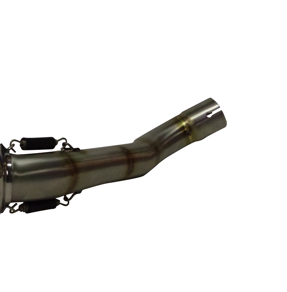 GPR exhaust compatible with  Honda VFR1200X Crosstourer 2011-2016, Albus Ceramic, Homologated legal slip-on exhaust including removable db killer and link pipe 