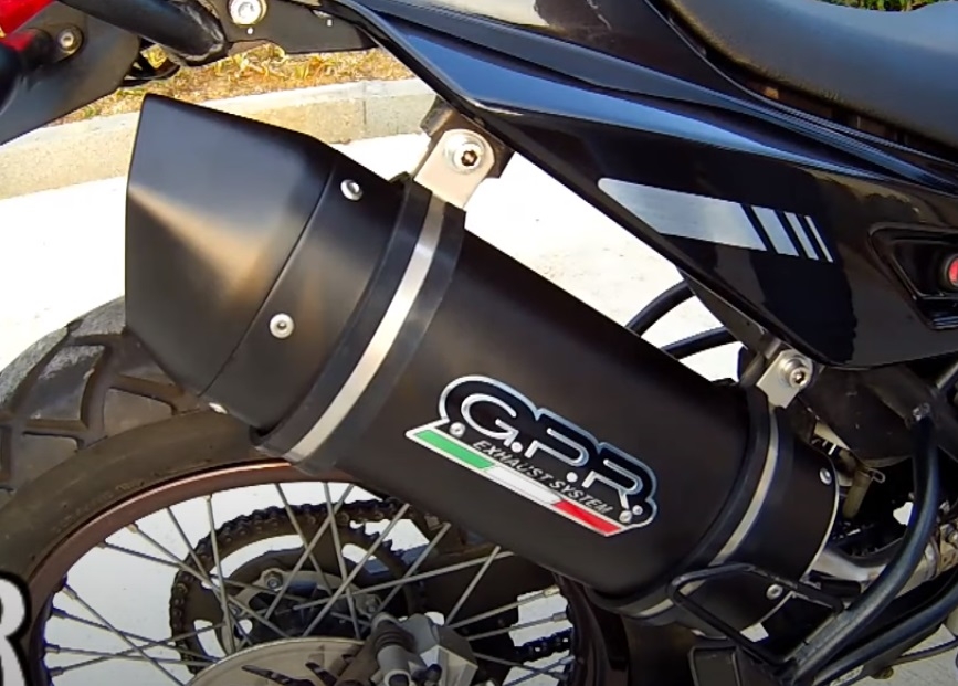 GPR exhaust compatible with  Derbi Mulhacèn  2006-2011, Furore Nero, Homologated legal slip-on exhaust including removable db killer, link pipe and catalyst 