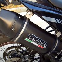 GPR exhaust compatible with  Derbi Mulhacèn  2006-2011, Furore Nero, Homologated legal slip-on exhaust including removable db killer, link pipe and catalyst 