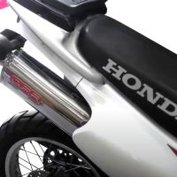 GPR exhaust compatible with  Honda Dominator Nx 650  1988-2001, Trioval, Homologated legal mid-full system exhaust including removable db killer 