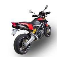 GPR exhaust compatible with  Aprilia Dorsoduro 1200 2011-2016, GP Evo4 Titanium, Dual Homologated legal slip-on exhaust including removable db killers, link pipes and catalysts 