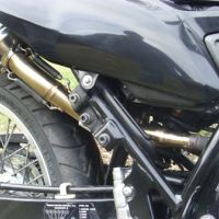 GPR exhaust compatible with  Suzuki Dr 125 - Sm 2008-2015, Furore Nero, Homologated legal slip-on exhaust including removable db killer, link pipe and catalyst 