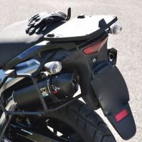 GPR exhaust compatible with  Kawasaki Klv 1000 2004-2007, Furore Nero, Dual Homologated legal slip-on exhaust including removable db killers and link pipes 