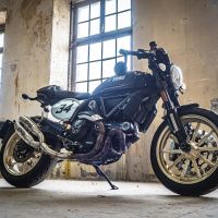 GPR exhaust compatible with  Ducati Scrambler 800  2017-2020, Deeptone Inox, Dual slip-on exhaust legal for UK and non-EU countries including removable db killers and link pipes 