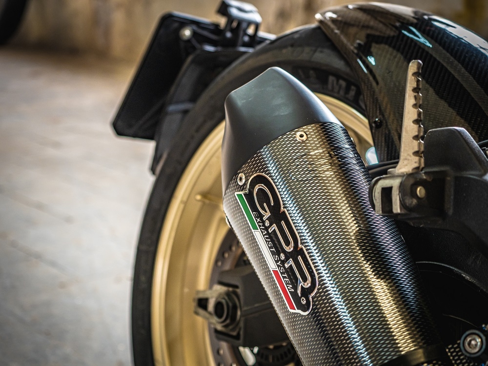 GPR exhaust compatible with  Ducati Scrambler 800  2017-2020, Gpe Ann. Poppy, Slip-on exhaust legal for UK and non-EU markets including link pipe and removable db killer 