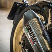 GPR exhaust compatible with  Ducati Scrambler 800  2017-2020, Gpe Ann. Poppy, Slip-on exhaust legal for UK and non-EU markets including link pipe and removable db killer 