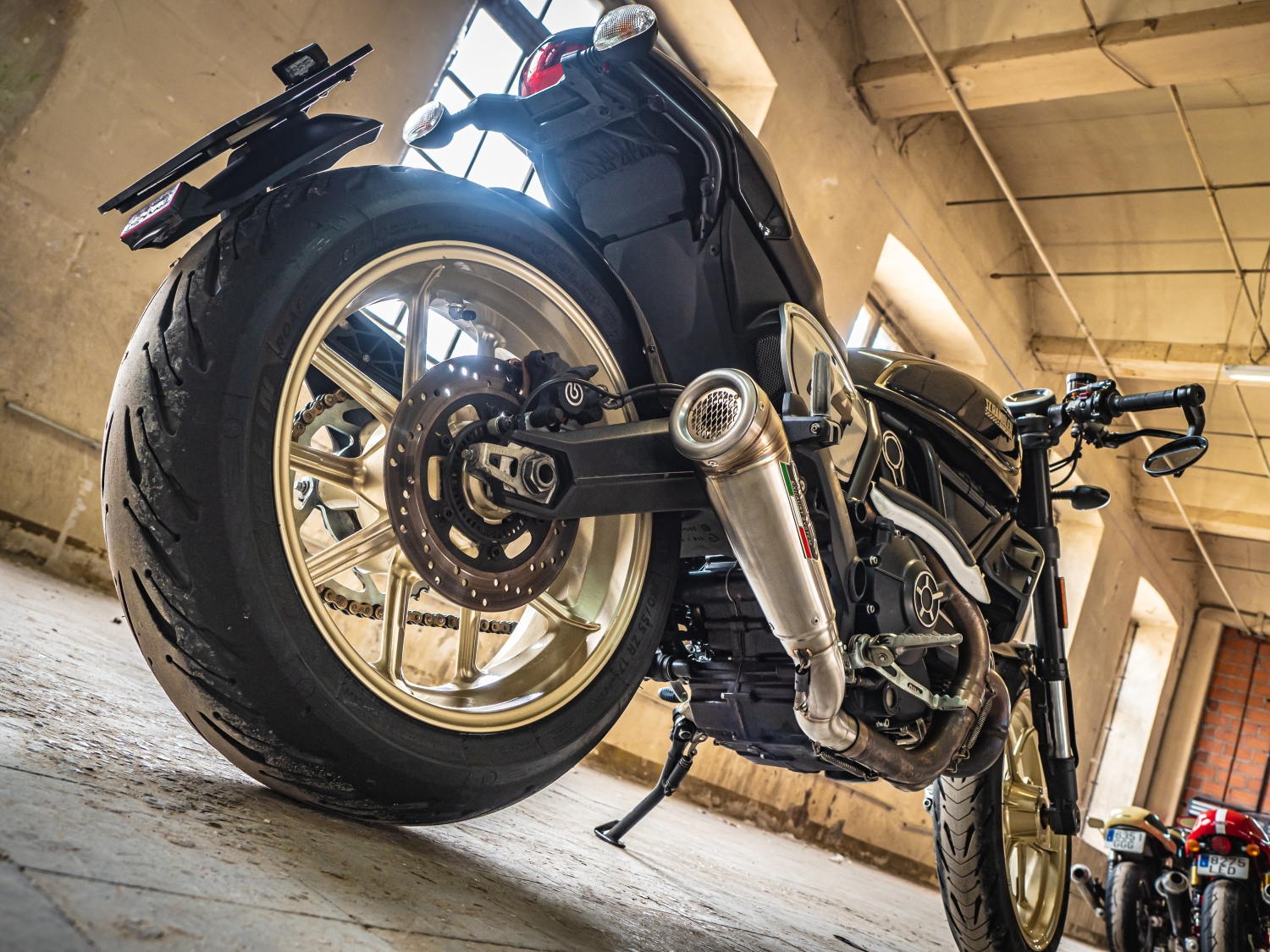 GPR exhaust compatible with  Ducati Scrambler 800  2017-2020, Powercone Evo, Homologated legal slip-on exhaust including removable db killer, link pipe and catalyst 