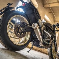 GPR exhaust compatible with  Ducati Scrambler 800  2017-2020, Powercone Evo, Homologated legal slip-on exhaust including removable db killer, link pipe and catalyst 