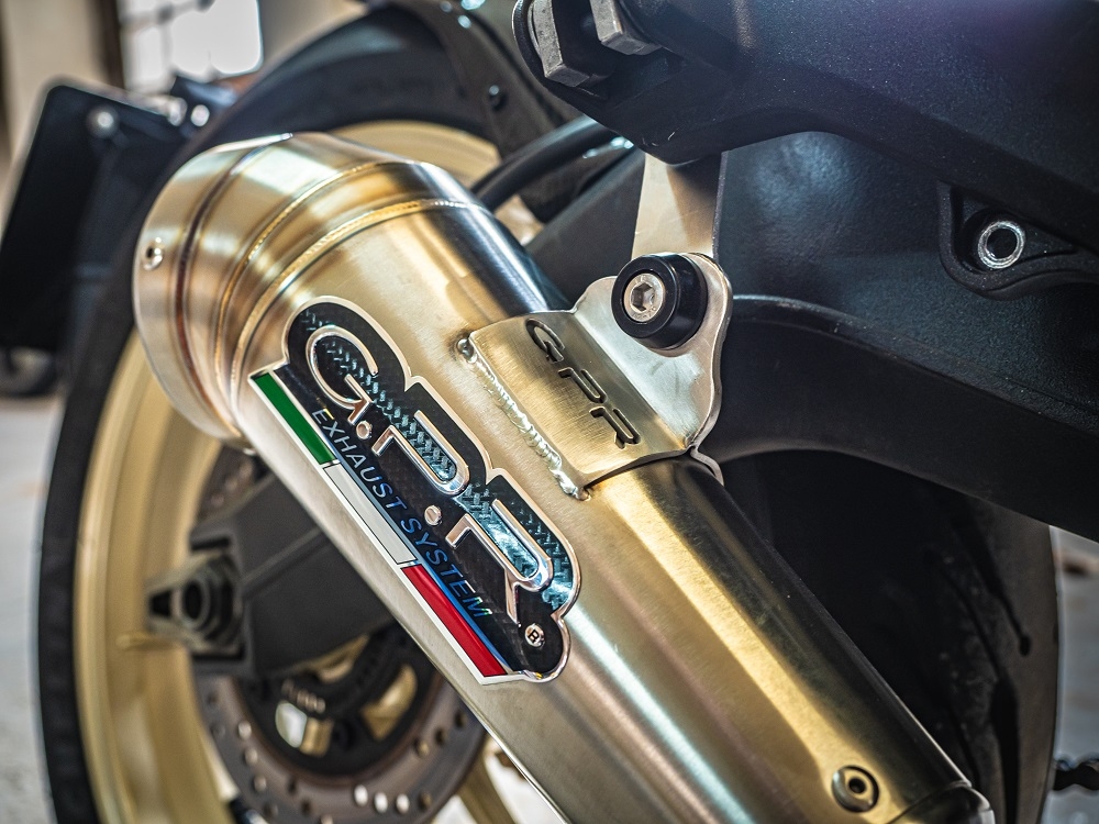 GPR exhaust compatible with  Ducati Scrambler 800  2017-2020, Powercone Evo, Homologated legal slip-on exhaust including removable db killer, link pipe and catalyst 