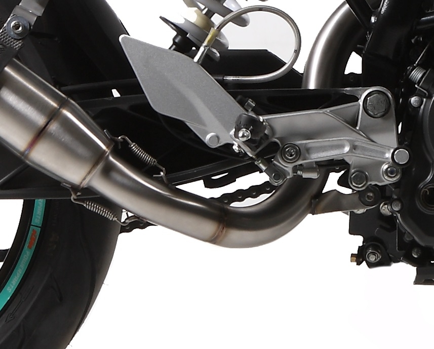 GPR exhaust compatible with  Ktm Duke 125 2011-2016, Deeptone Inox, Homologated legal slip-on exhaust including removable db killer, link pipe and catalyst 