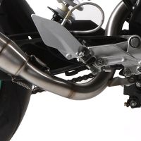 GPR exhaust compatible with  Ktm Duke 125 2011-2016, Deeptone Inox, Homologated legal slip-on exhaust including removable db killer, link pipe and catalyst 