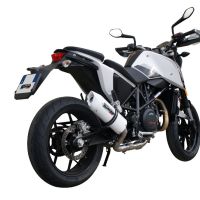 GPR exhaust compatible with  Ktm Duke 690 2012-2016, Albus Evo4, Homologated legal slip-on exhaust including removable db killer and link pipe 