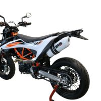 GPR exhaust compatible with  Ktm Enduro 690 R 2021-2024, Albus Evo4, Homologated legal slip-on exhaust including removable db killer, link pipe and catalyst 