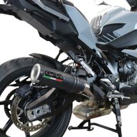 GPR exhaust compatible with  Bmw S 1000 XR -M  2020-2024, M3 Black Titanium, Homologated legal slip-on exhaust including removable db killer and link pipe 