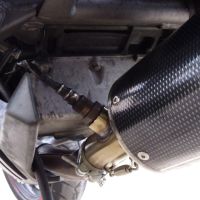 GPR exhaust compatible with  Kawasaki Er 6 N - F  2005-2011, Ghisa , Homologated legal slip-on exhaust including removable db killer, link pipe and catalyst 