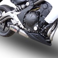 GPR exhaust compatible with  Kawasaki Er 6 N - F  2012-2016, Gpe Ann. titanium, Homologated legal full system exhaust, including removable db killer 