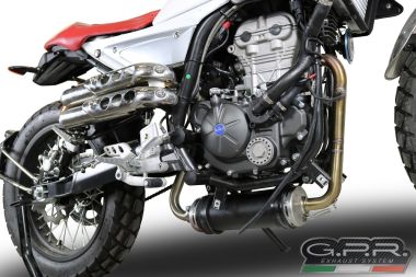 GPR exhaust compatible with  F.B. Mondial Hps 125 2016-2018, Decatalizzatore, Decat pipe 