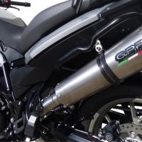 GPR exhaust compatible with  Bmw F 700 Gs 2011-2015, Gpe Ann. titanium, Homologated legal slip-on exhaust including removable db killer and link pipe 