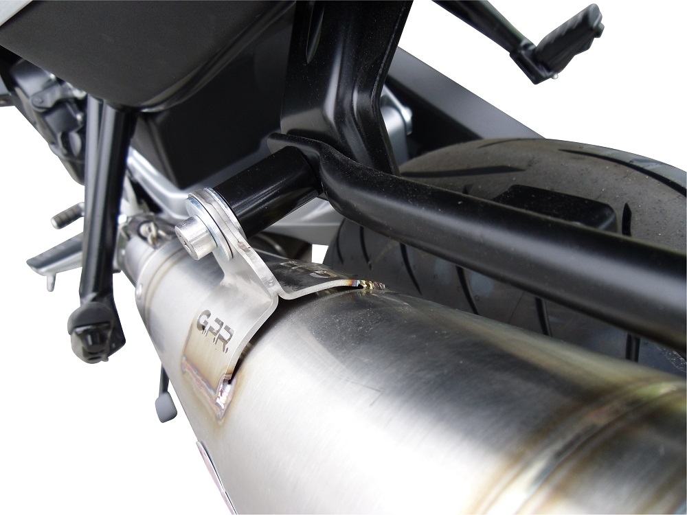 GPR exhaust compatible with  Bmw F 800 Gt 2012-2016, Powercone Evo, Homologated legal slip-on exhaust including removable db killer and link pipe 