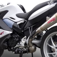 GPR exhaust compatible with  Bmw F 800 Gt 2012-2016, Powercone Evo, Homologated legal slip-on exhaust including removable db killer and link pipe 