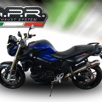 GPR exhaust compatible with  Bmw F 800 R 2015-2016, Powercone Evo, Homologated legal slip-on exhaust including removable db killer and link pipe 