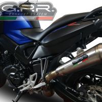 GPR exhaust compatible with  Bmw F 800 R 2015-2016, Powercone Evo, Homologated legal slip-on exhaust including removable db killer and link pipe 